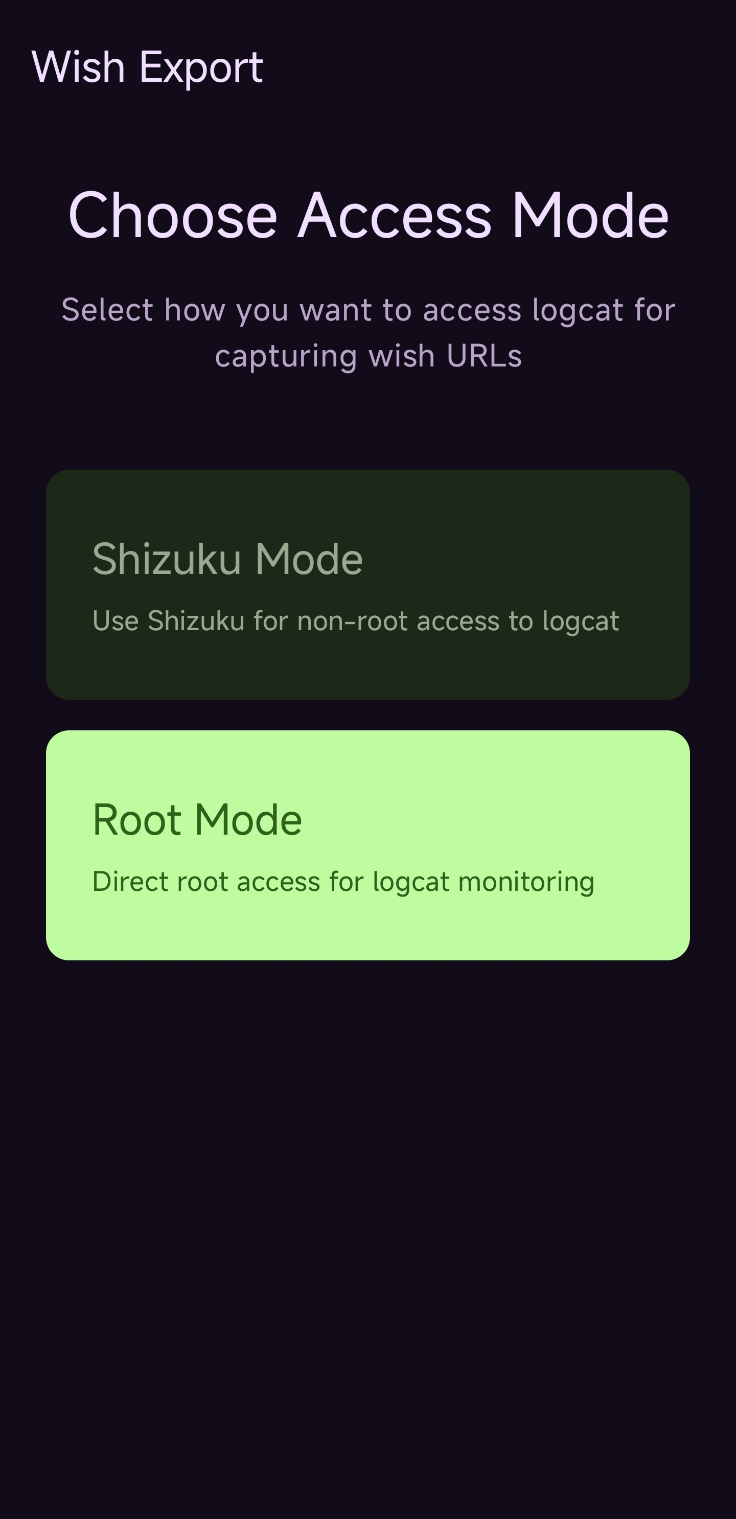 Select Modes